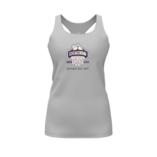 [FT0TRBGY-FYS-LOGO1] Decker Racerback Tank Top (Female Youth S, Gray, Logo 1)