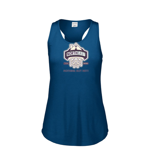 [3078.U22.S-LOGO1] Ladies Tri Blend Tank Top (Female Adult S, Navy, Logo 1)